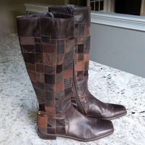 Stuart Weitzman brown leather boot
